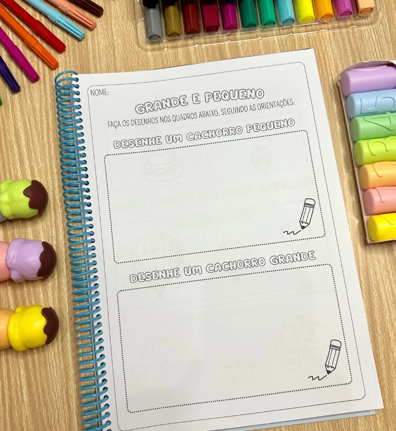 Conceitos Matemáticos: Apostila em PDF para Crianças a partir de 4 Anos — amostra 2: O que vem no material