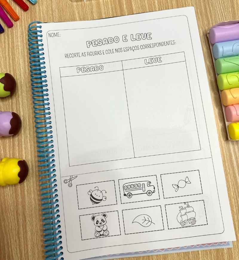 Conceitos Matemáticos: Apostila em PDF para Crianças a partir de 4 Anos — amostra 5: Trabalhe comparações de quantidades e…