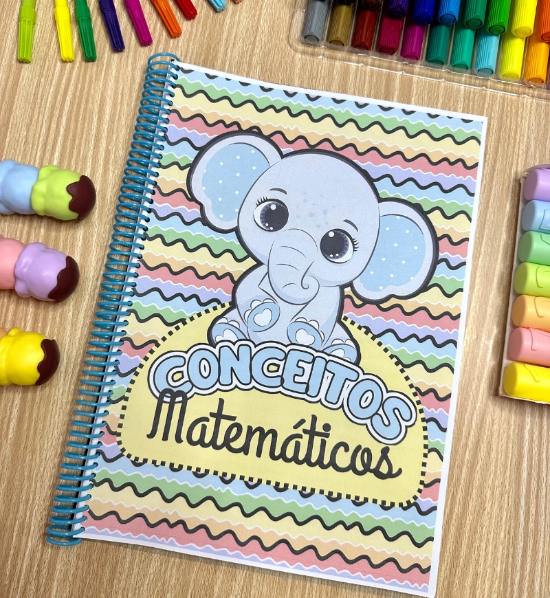 Conceitos Matemáticos: Apostila em PDF para Crianças a partir de 4 Anos — capa do material