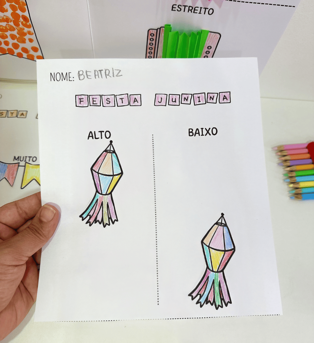 Conceitos matemáticos na Educação Infantil: Festa Junina — amostra 2: O que vem no material