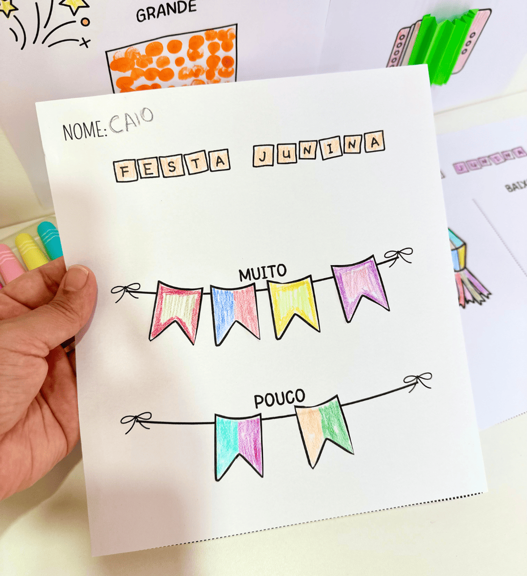 Conceitos matemáticos na Educação Infantil: Festa Junina — amostra 3: Como usar em sala de aula