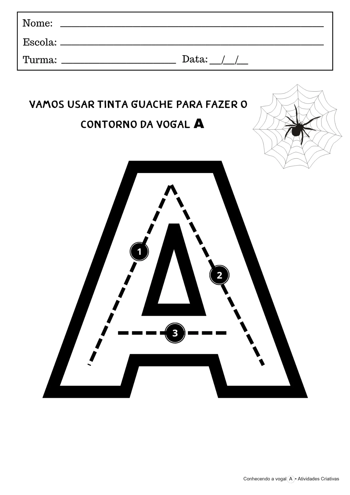 Conhecendo a vogal A | Educação Infantil — amostra 3: Aprendendo a Vogal A de forma divertida