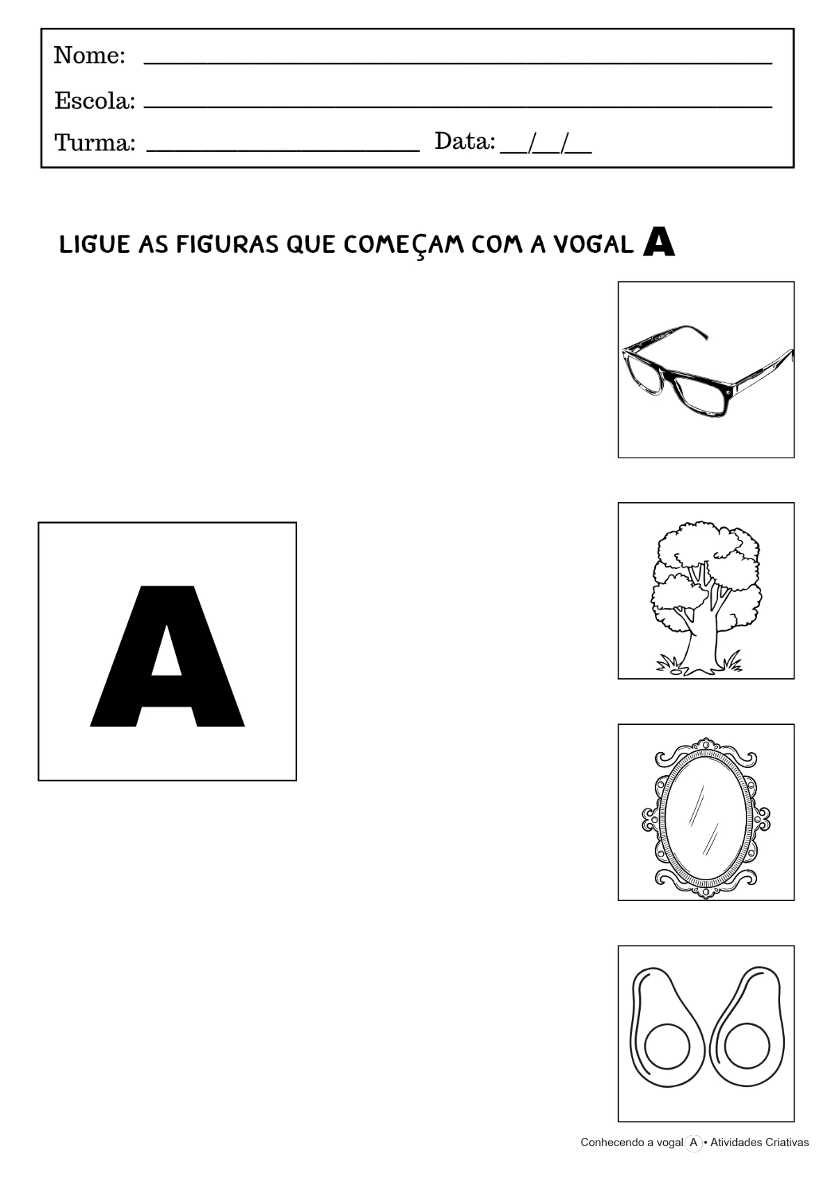 Conhecendo a vogal A | Educação Infantil — amostra 4: Aprendendo a Vogal A de forma divertida