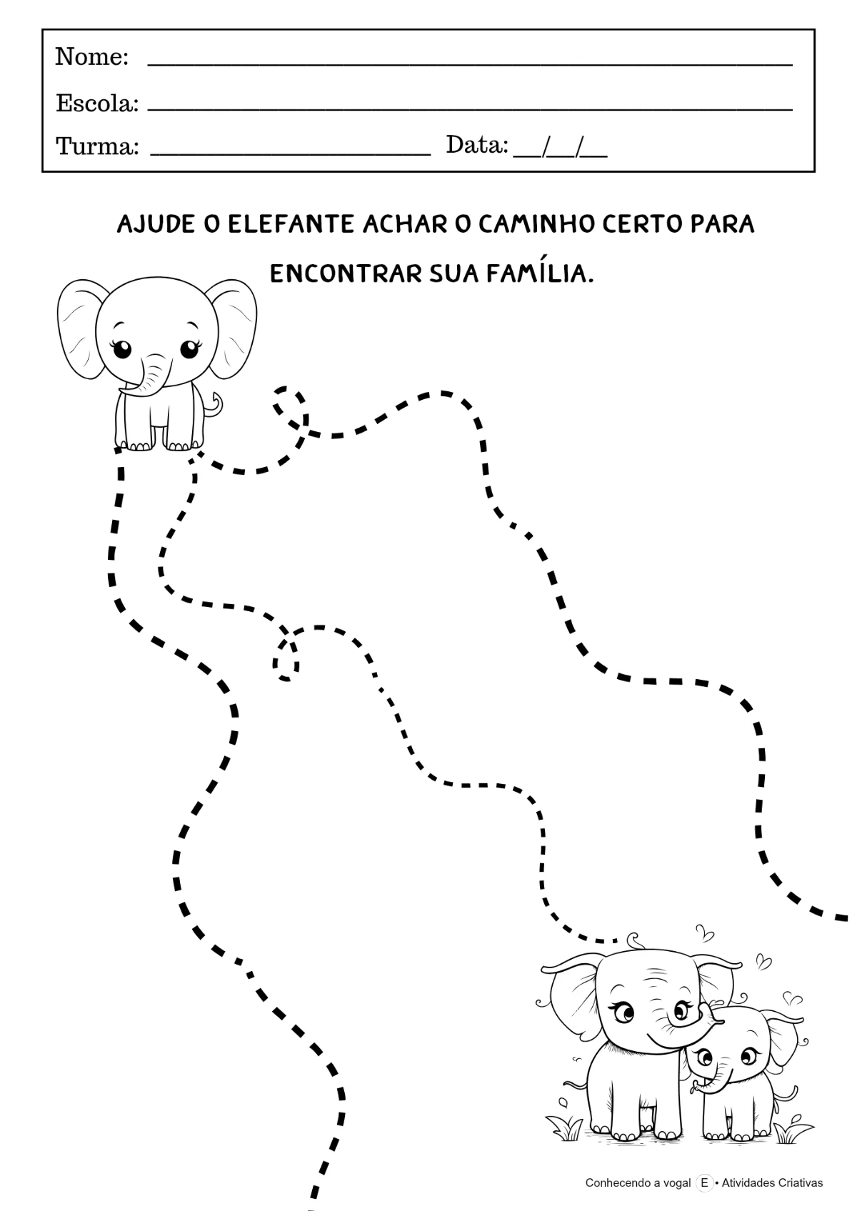 Conhecendo a vogal E | Educação Infantil — amostra 4: Aprenda a Vogal E de forma divertida