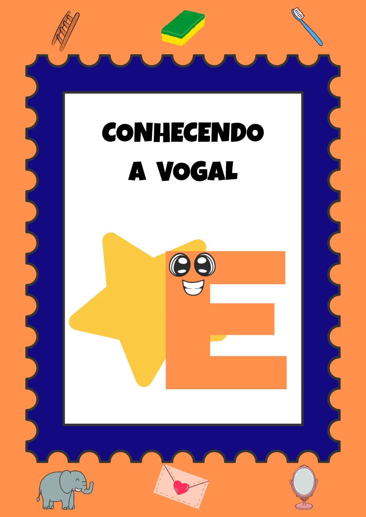 Conhecendo a vogal E | Educação Infantil — capa do material