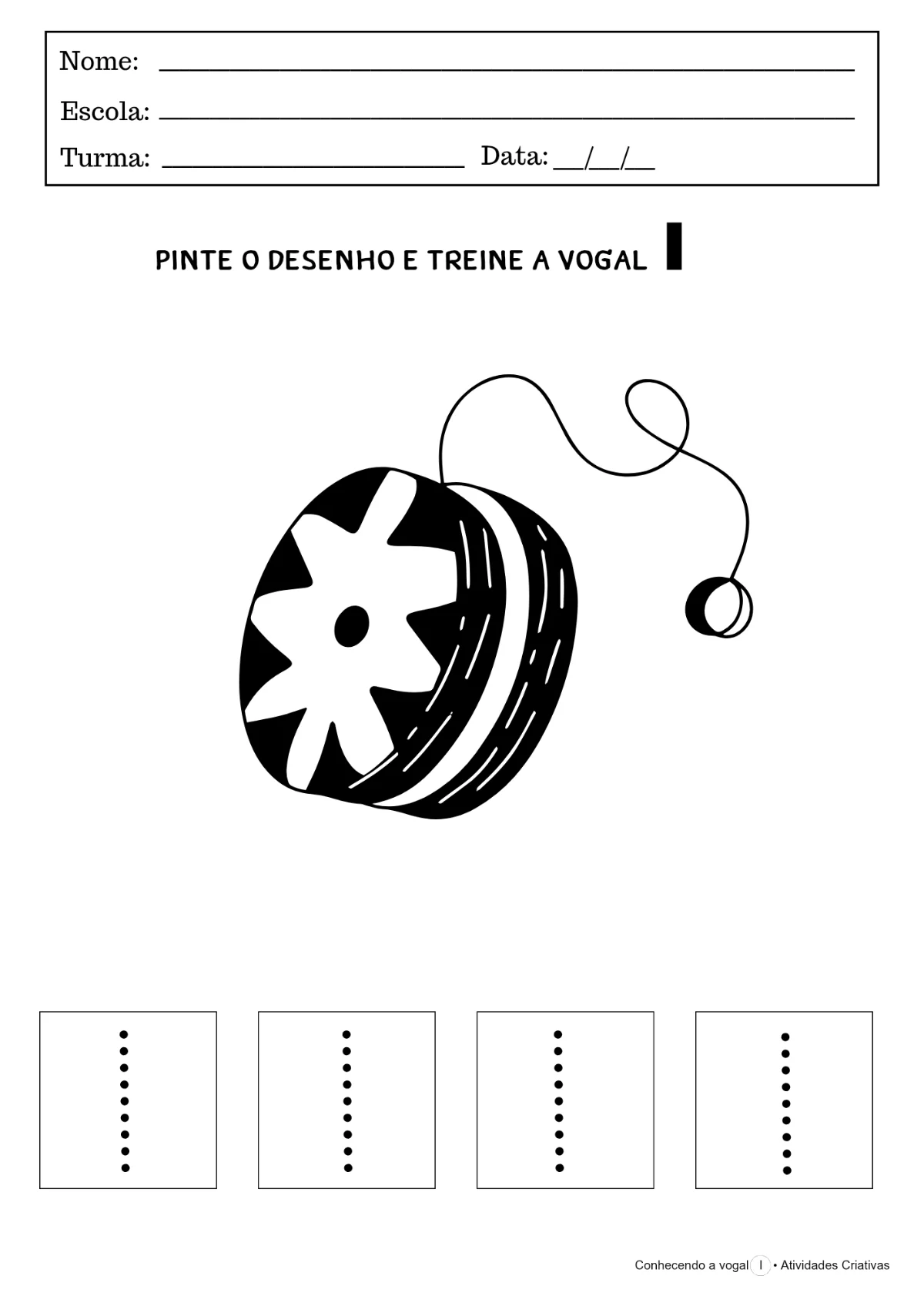 Conhecendo a vogal I | Educação Infantil — amostra 1: Este kit foi criado para ajudar as crianças a reconhecerem a vogal I,…