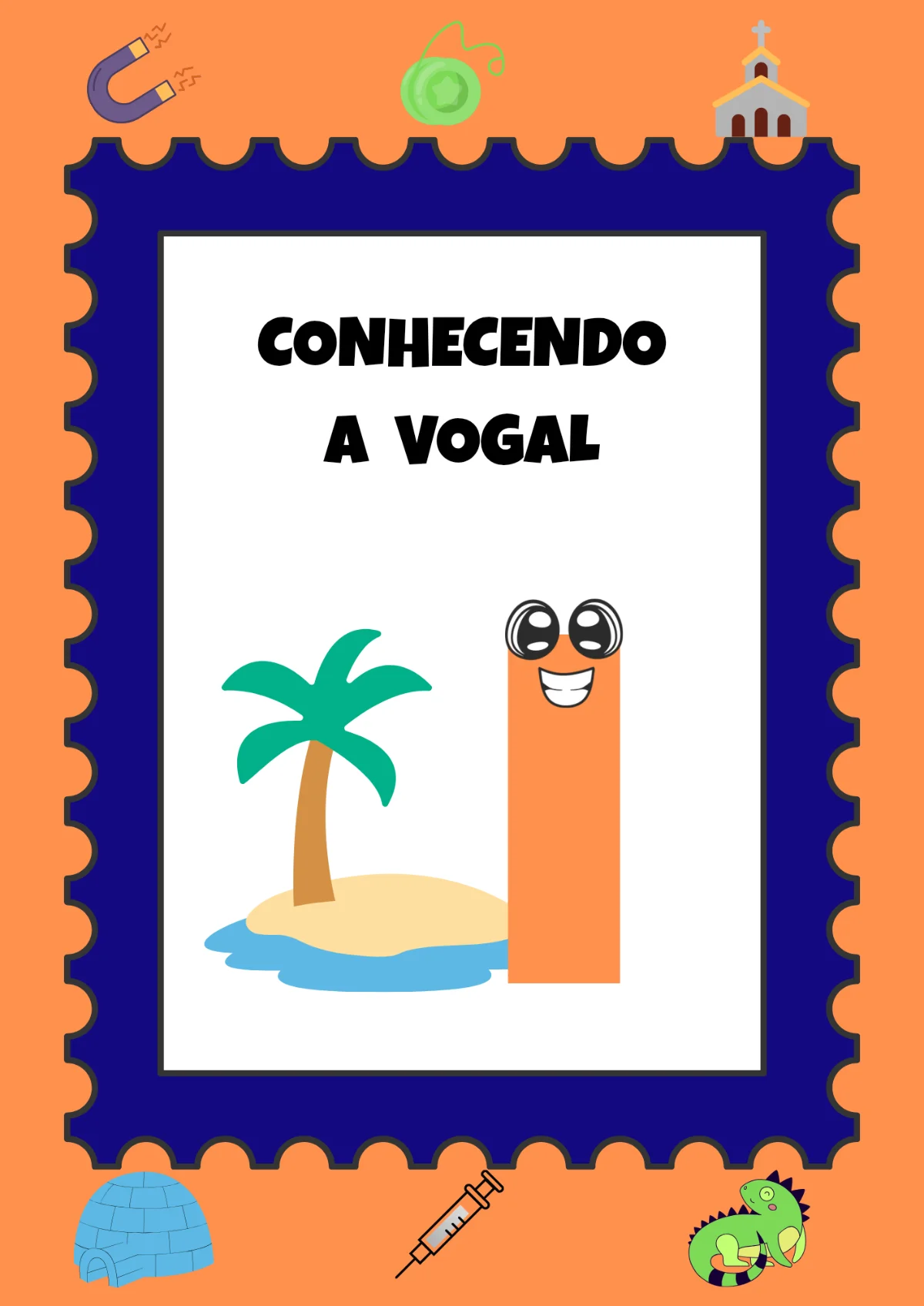 Conhecendo a vogal I | Educação Infantil — capa do material