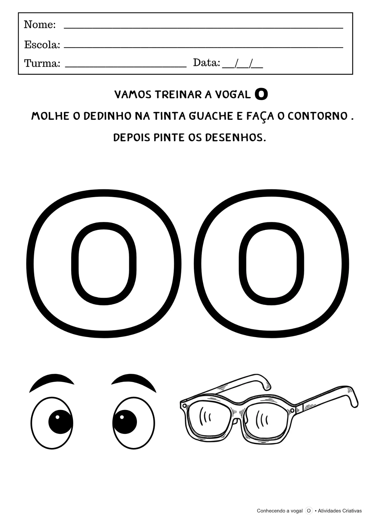 Conhecendo a vogal O | Educação Infantil — amostra 1: Este kit foi desenvolvido para auxiliar as crianças no reconhecimento…