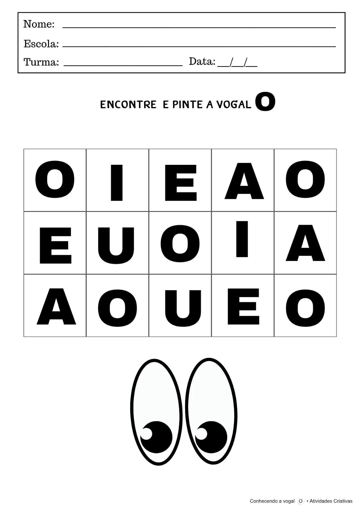 Conhecendo a vogal O | Educação Infantil — amostra 4: Aprenda a Vogal O de forma divertida