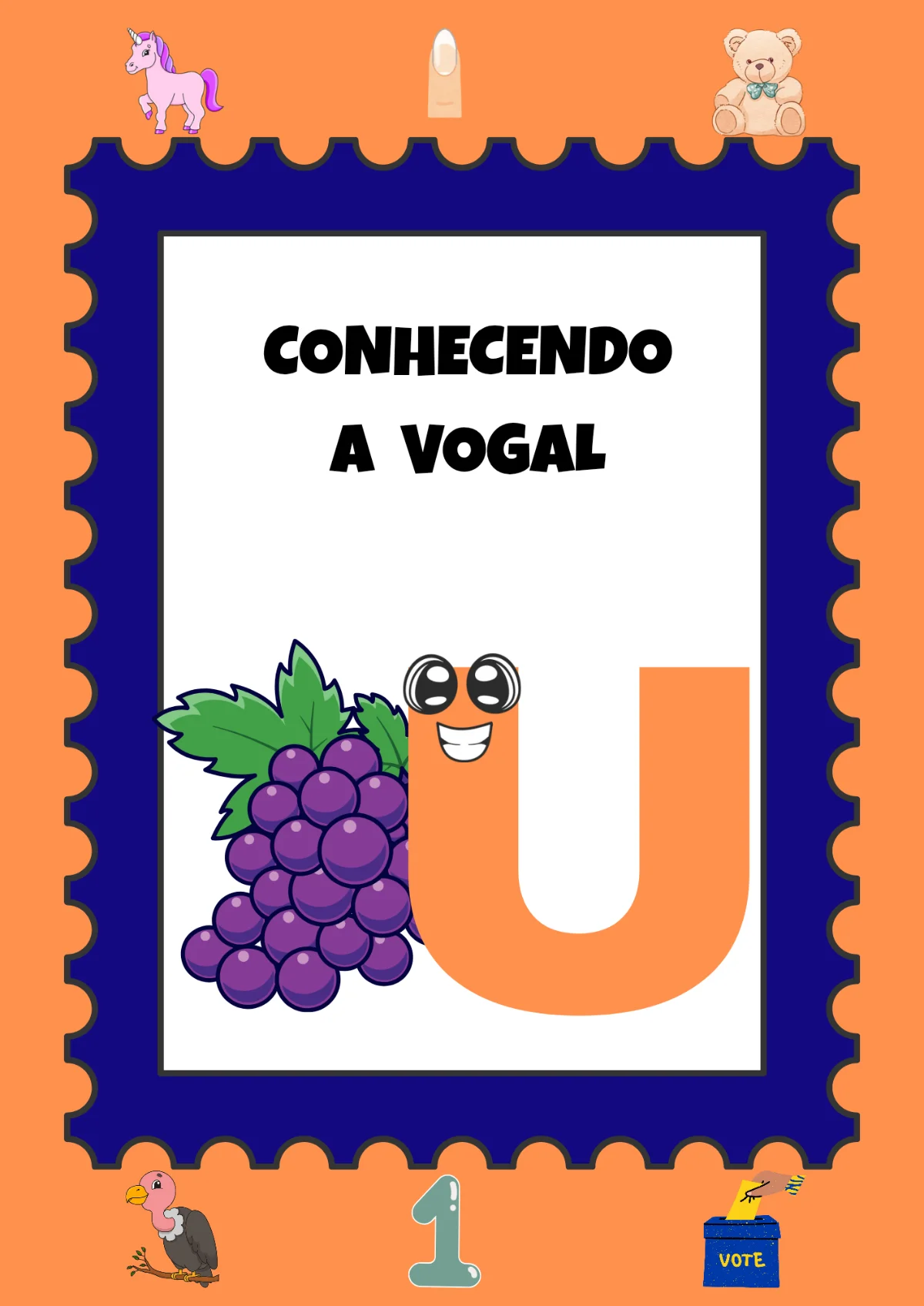 Conhecendo a vogal U | Educação Infantil — capa do material
