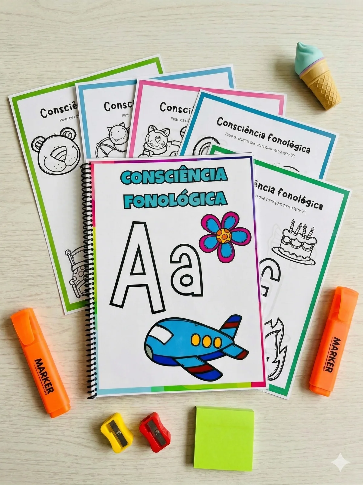 Consciência Fonológica: Apostila de Atividades PDF — capa do material