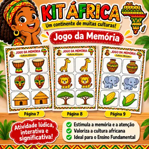 Consciência negra África um continente com muitas culturas — amostra 2: O que vem no material