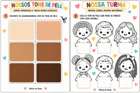 Consciência Negra , diversidade, viva a diferença — amostra 2: Kit lúdico de Consciência Negra com atividades de…