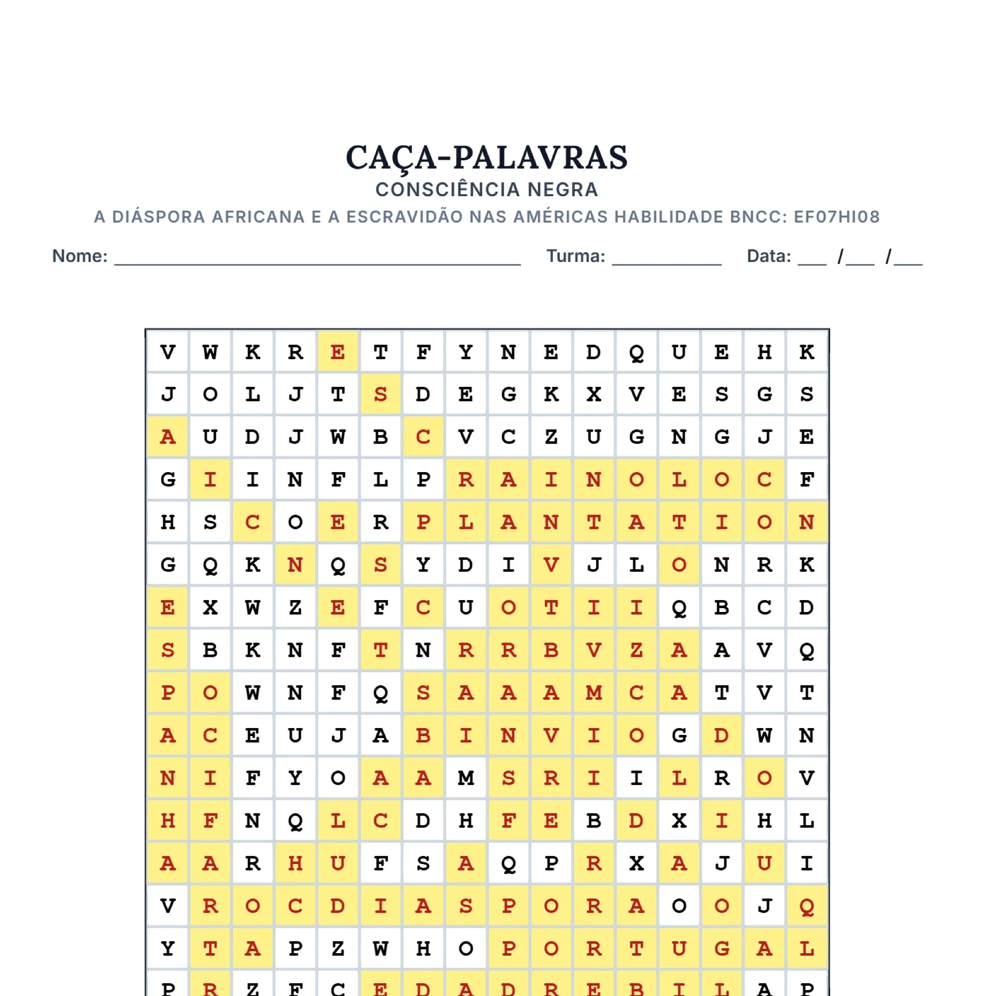 Consciência Negra Fundamental II: Kit Pedagógico — amostra 2: Kit completo de Consciência Negra para o Ensino Fundamental…