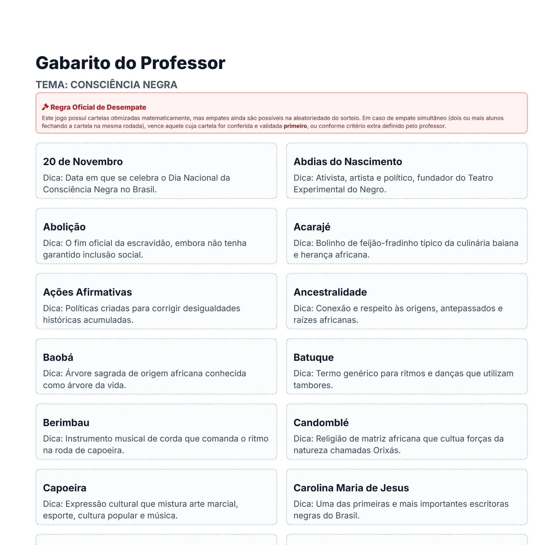 Consciência Negra Fundamental II: Kit Pedagógico — amostra 4: Kit completo de Consciência Negra para o Ensino Fundamental…