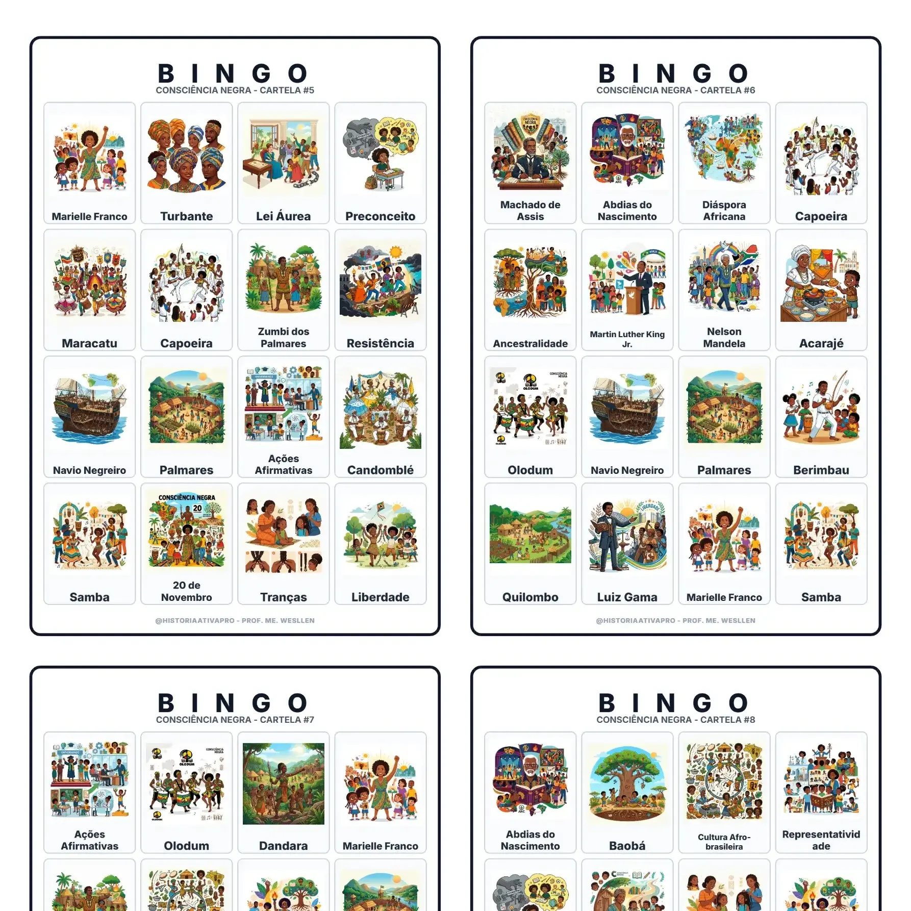 Consciência Negra Fundamental II: Kit Pedagógico — amostra 7: Kit completo de Consciência Negra para o Ensino Fundamental…