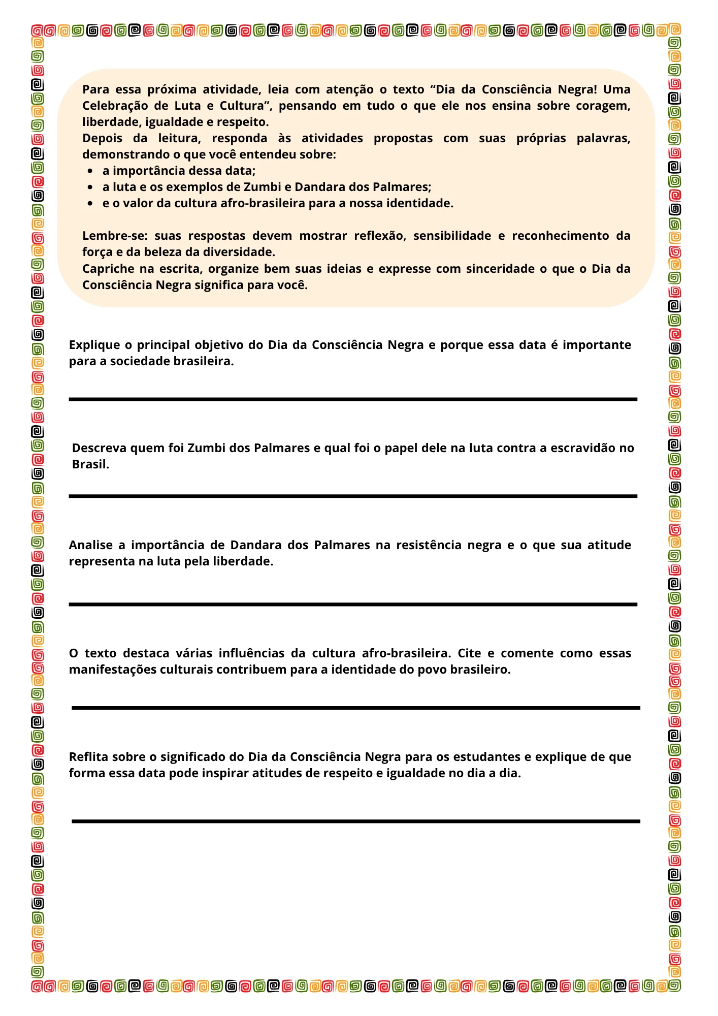 Consciência Negra: História, Cultura & Identidade — amostra 4: Indicado para