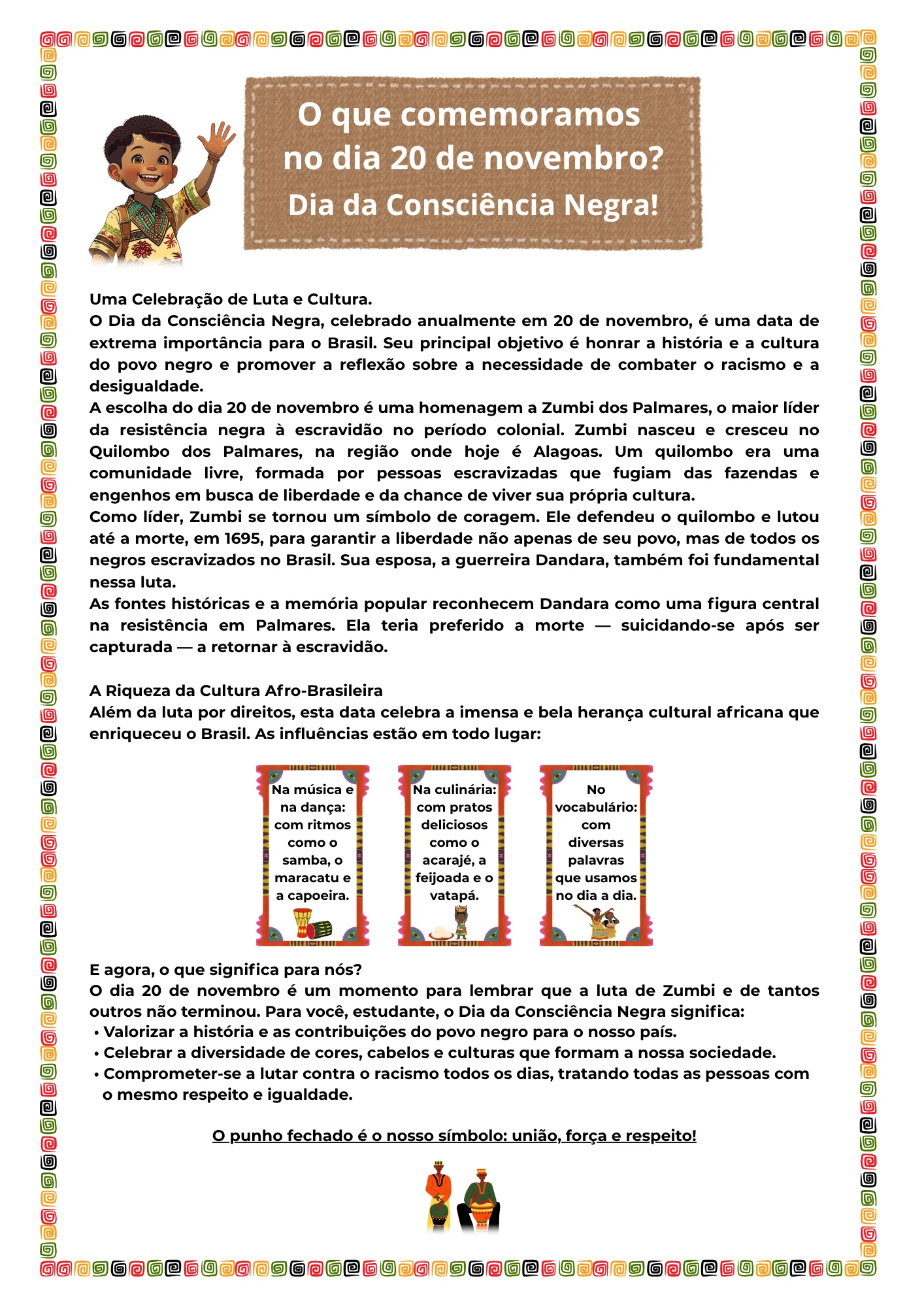 Consciência Negra: História, Cultura & Identidade — amostra 5: Este material foi desenvolvido para promover reflexões sobre…