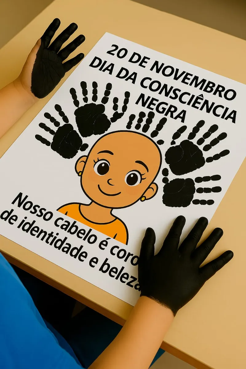 Consciência Negra na Educação Infantil – Atividade para Colorir — amostra 3: Atividade de Consciência Negra para Educação…