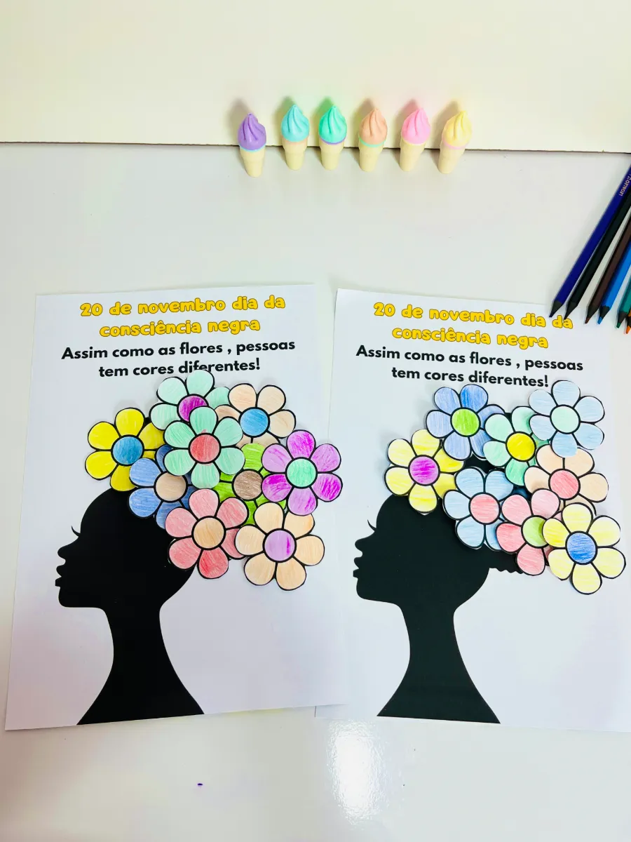 Consciência Negra na Educação Infantil – Atividade para Colorir — Atividades para Educação Infantil: Atividade de…