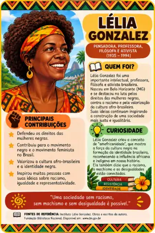 Consciência Negra - Personalidades Negras! — amostra 6: Os cards foram elaborados para tornar o trabalho com a Consciência…