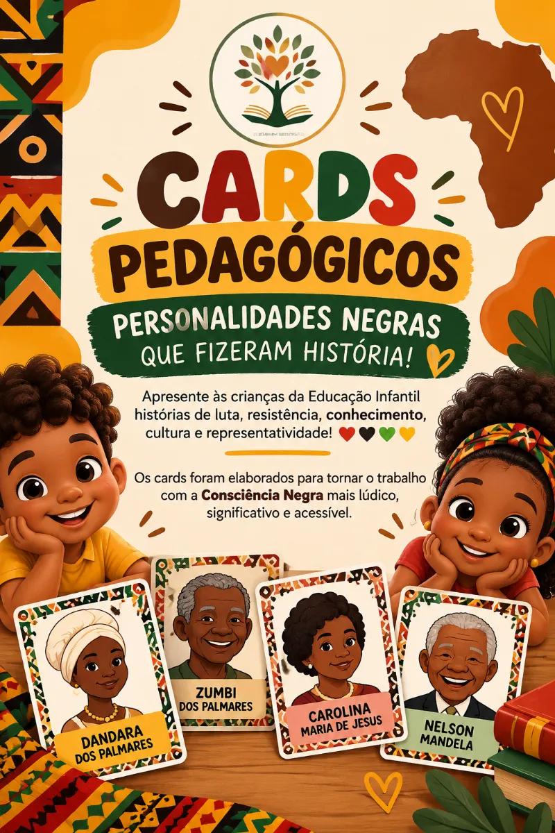 Consciência Negra - Personalidades Negras! — Datas comemorativas para Educação Infantil: Os cards foram elaborados para…