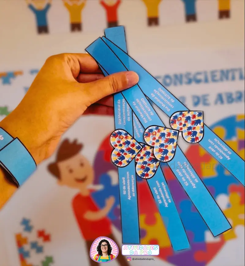 Conscientização do Autismo: Kit Pedagógico para Imprimir — amostra 1: Conscientização do autismo na escola