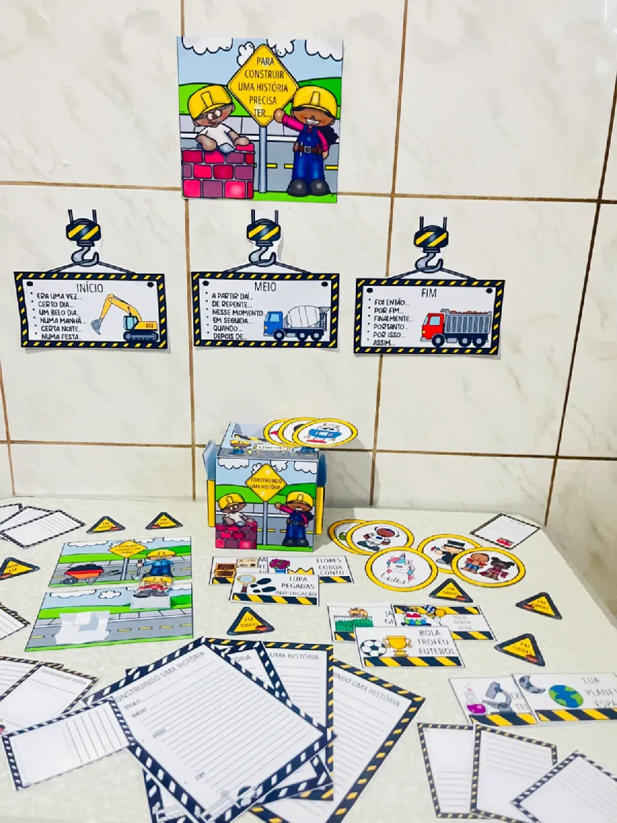 Construindo histórias – PDF para Imprimir — Alfabetização para Educação Infantil: Ideal para Educação Infantil e Anos…
