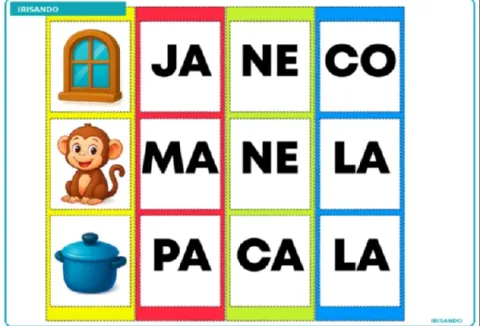 CONSTRUTOR DE PALAVRAS – ALFABETIZAÇÃO 1° ANO — amostra 3: Uma atividade lúdica para trabalhar a formação de palavras de…