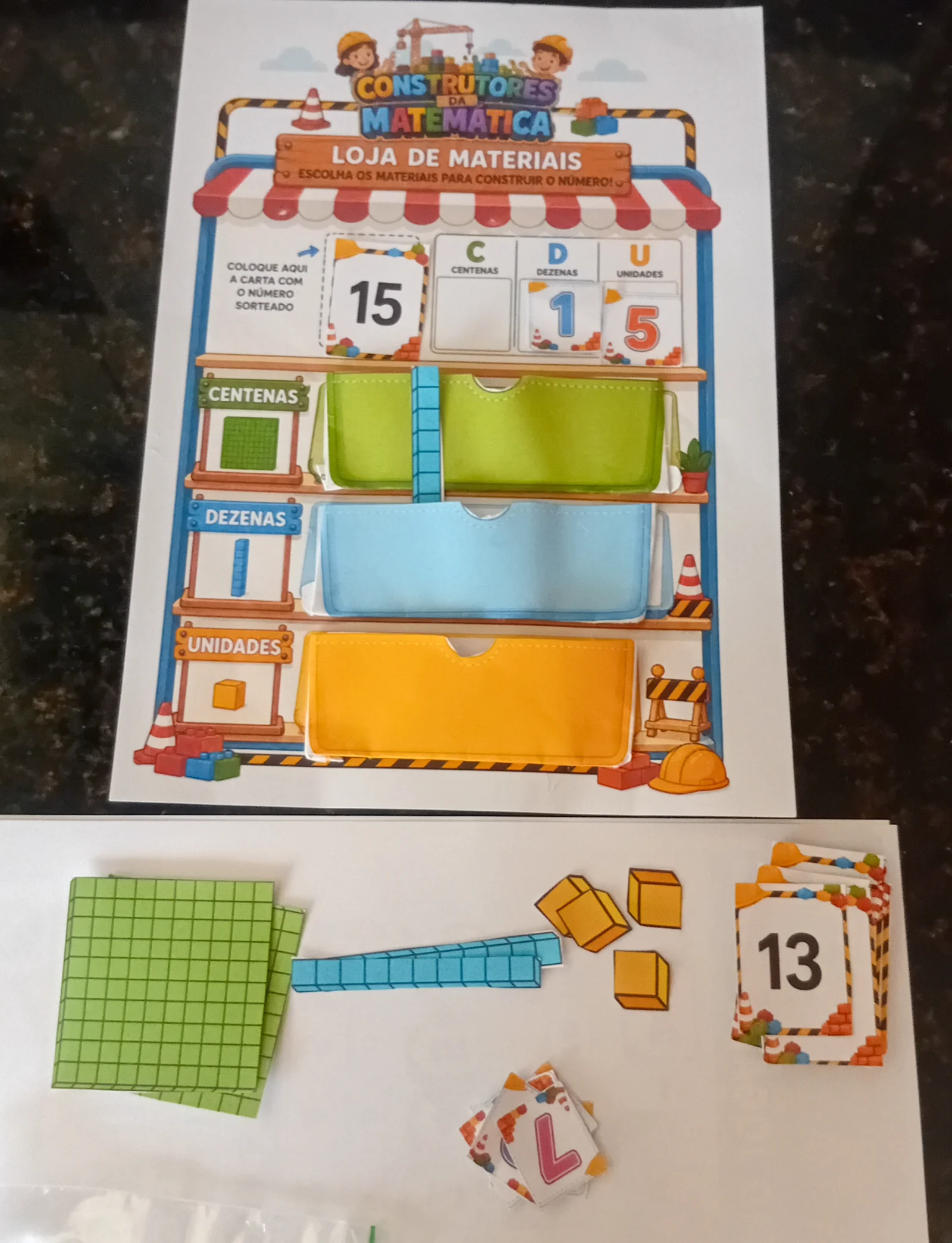 Construtores da Matemática | Jogo de Composição e Decomposição — amostra 2: Jogo matemático com material dourado para a… Construtores da Matemática | Jogo de Composição e Decomposição — amostra 2: Jogo matemático com material dourado para a…