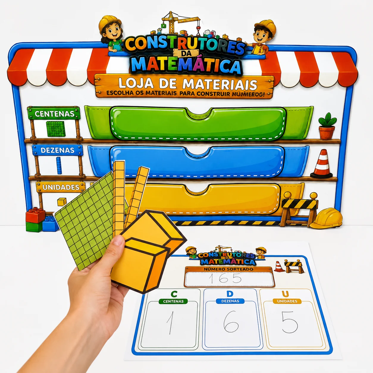 Construtores da Matemática — Loja de Materiais | Painel Pedagógico — amostra 1: Versão ampliada da Loja de Materiais do…
