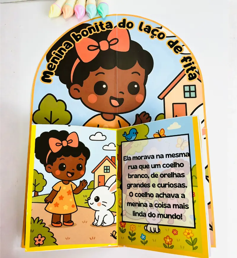 Contação de história: Menina Bonita do Laço de Fita em PDF — capa do material