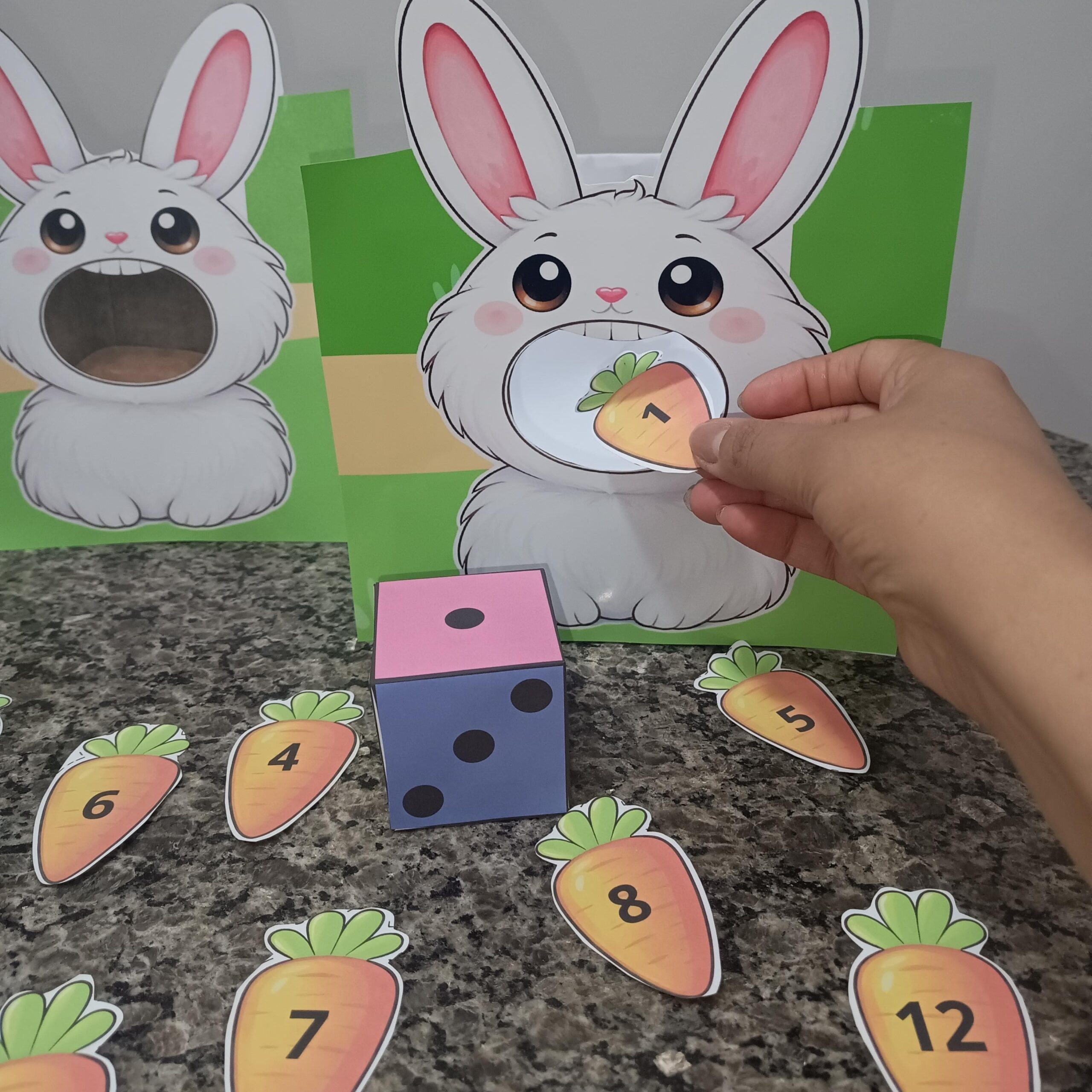 Contagem: contando cenouras com o coelhinhos – PDF para Imprimir | Educação Infantil — Atividades para Educação Infantil:…
