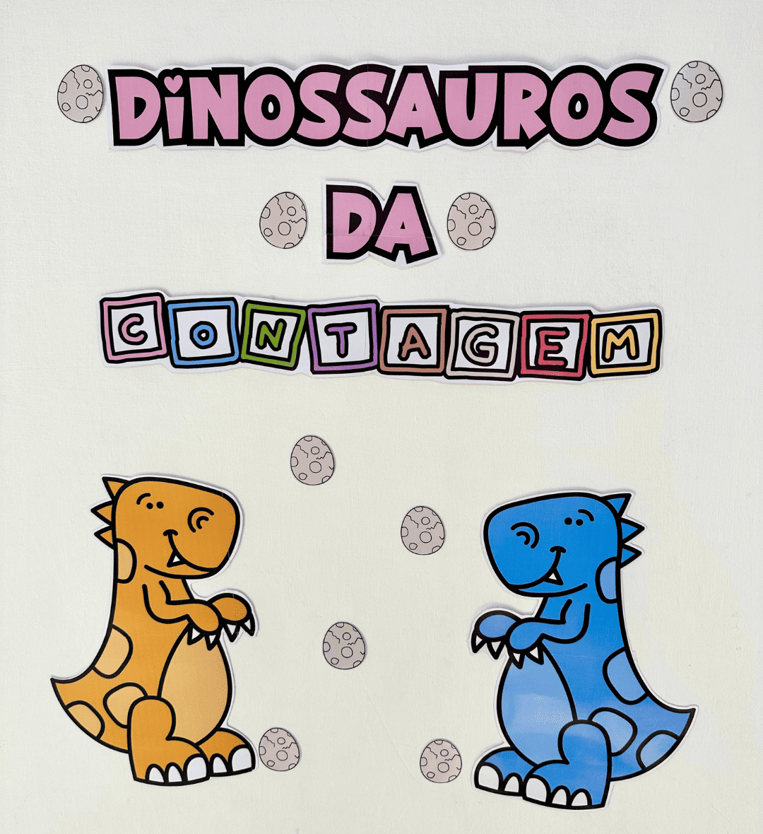 Contagem de 1 a 20 com Dinossauros para Educação Especial — amostra 1: Contagem com dinossauros para aprender brincando