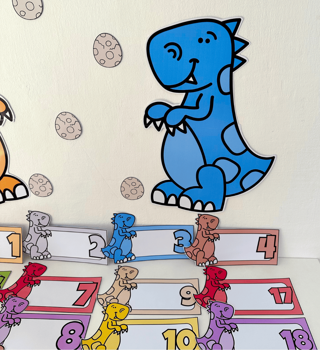 Contagem de 1 a 20 com Dinossauros para Educação Especial — amostra 5: Trabalhe números e quantidades de forma lúdica com…
