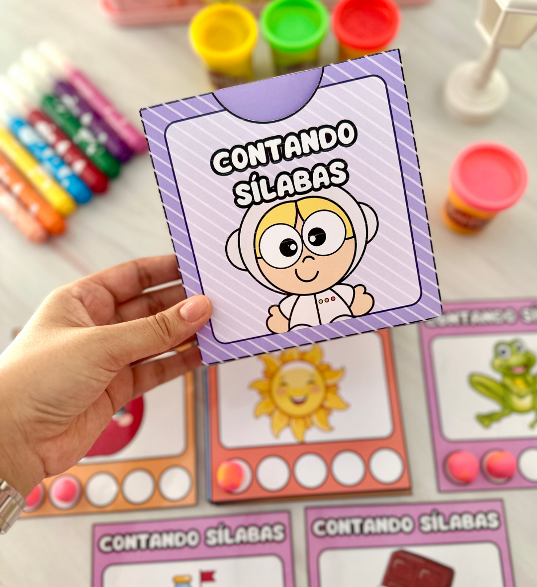 Contagem de sílabas: fichas em PDF para alfabetização — amostra 3: Como usar as fichas em sala de aula