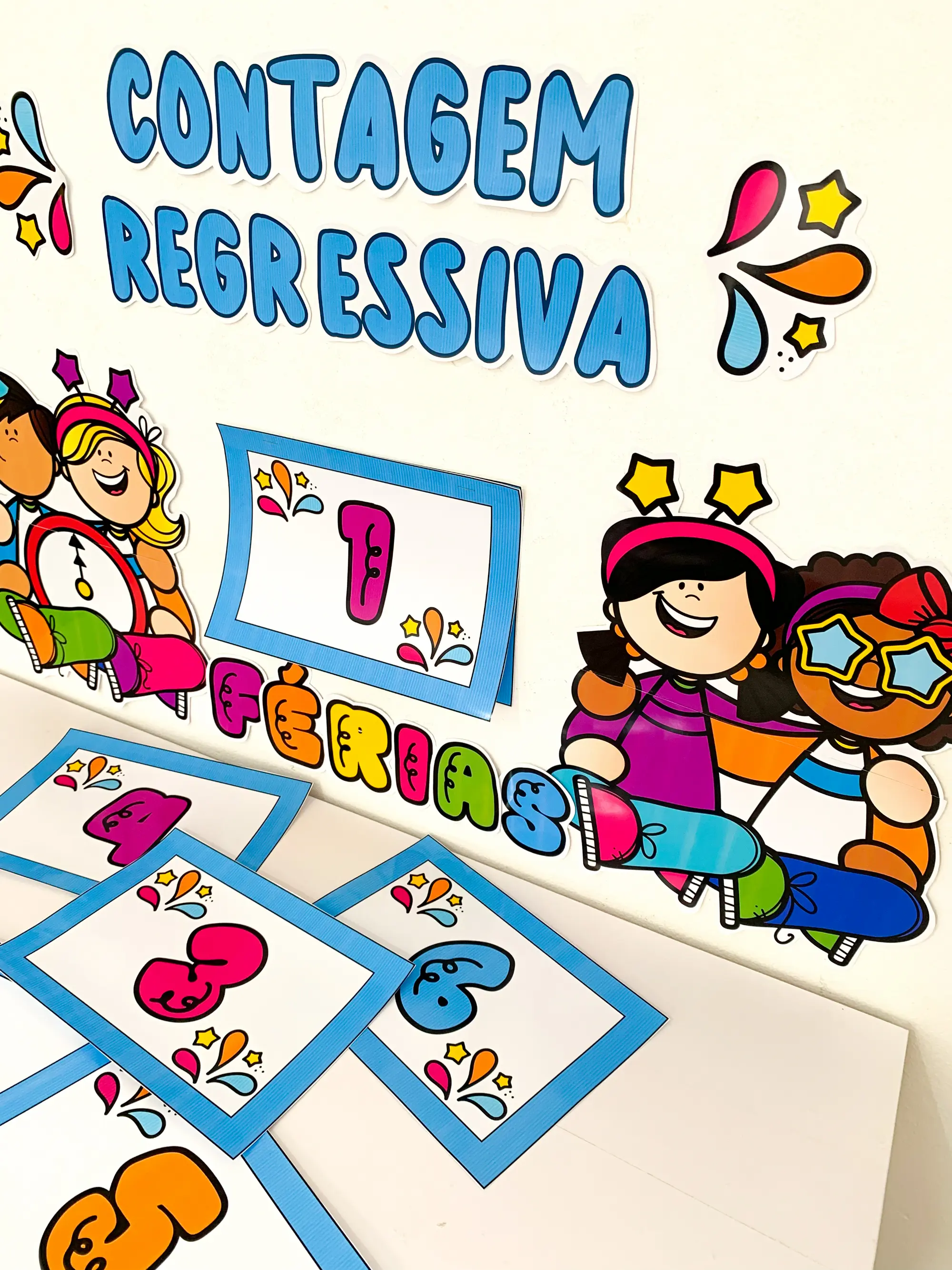 Contagem Regressiva para as Férias Educação Infantil e Anos Iniciais — amostra 4: “Vamos juntos acompanhar cada dia que nos…