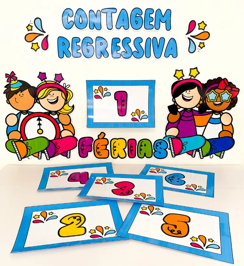 Contagem Regressiva para as Férias – PDF para Imprimir — Datas comemorativas para Educação Infantil: Contagem regressiva…