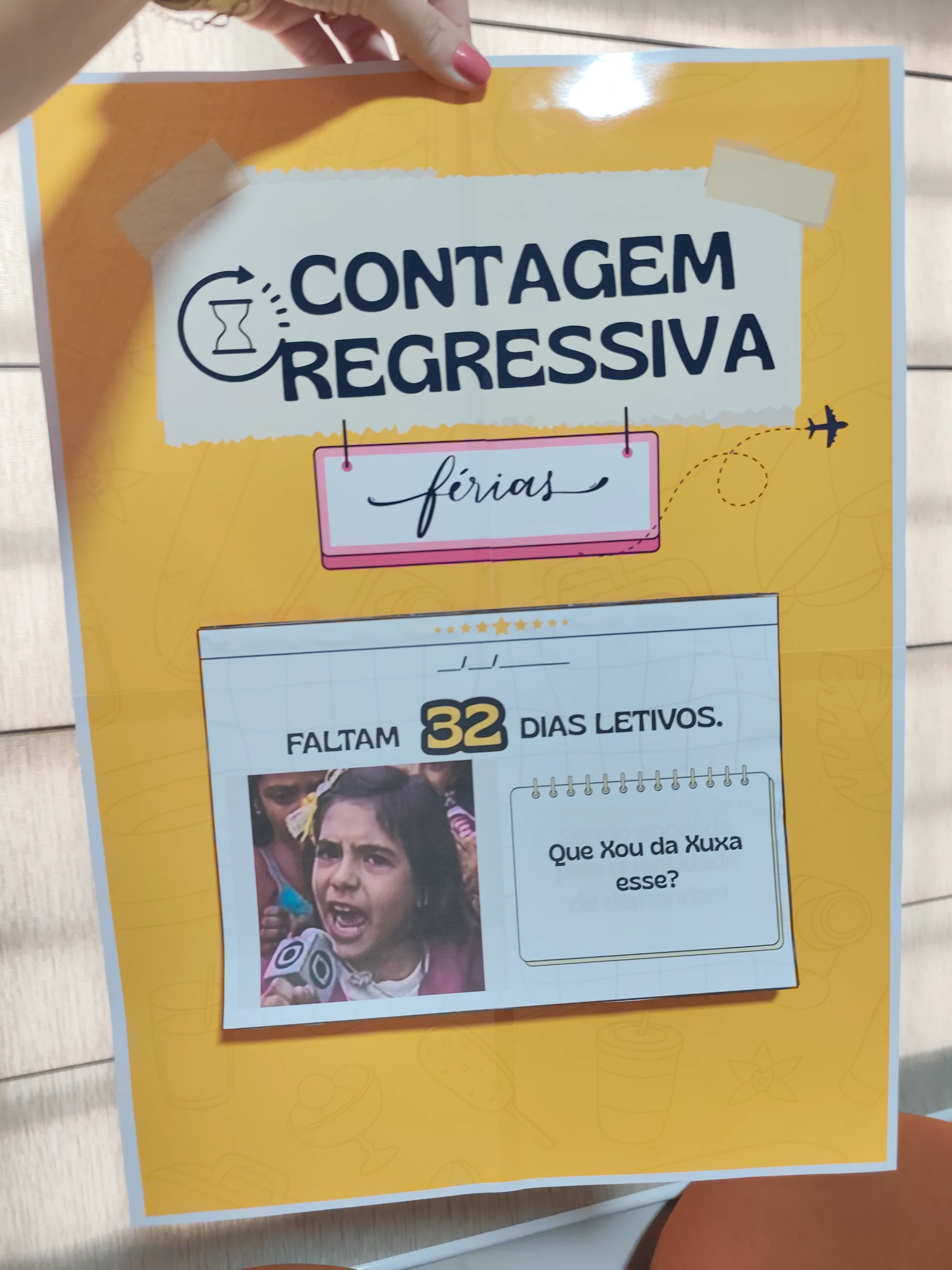 Contagem Regressiva para Férias com Memes — amostra 4: Contagem regressiva divertida com memes para acompanhar os últimos…