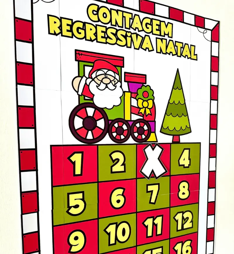 Contagem Regressiva para Natal: Painel em PDF para Imprimir — capa do material