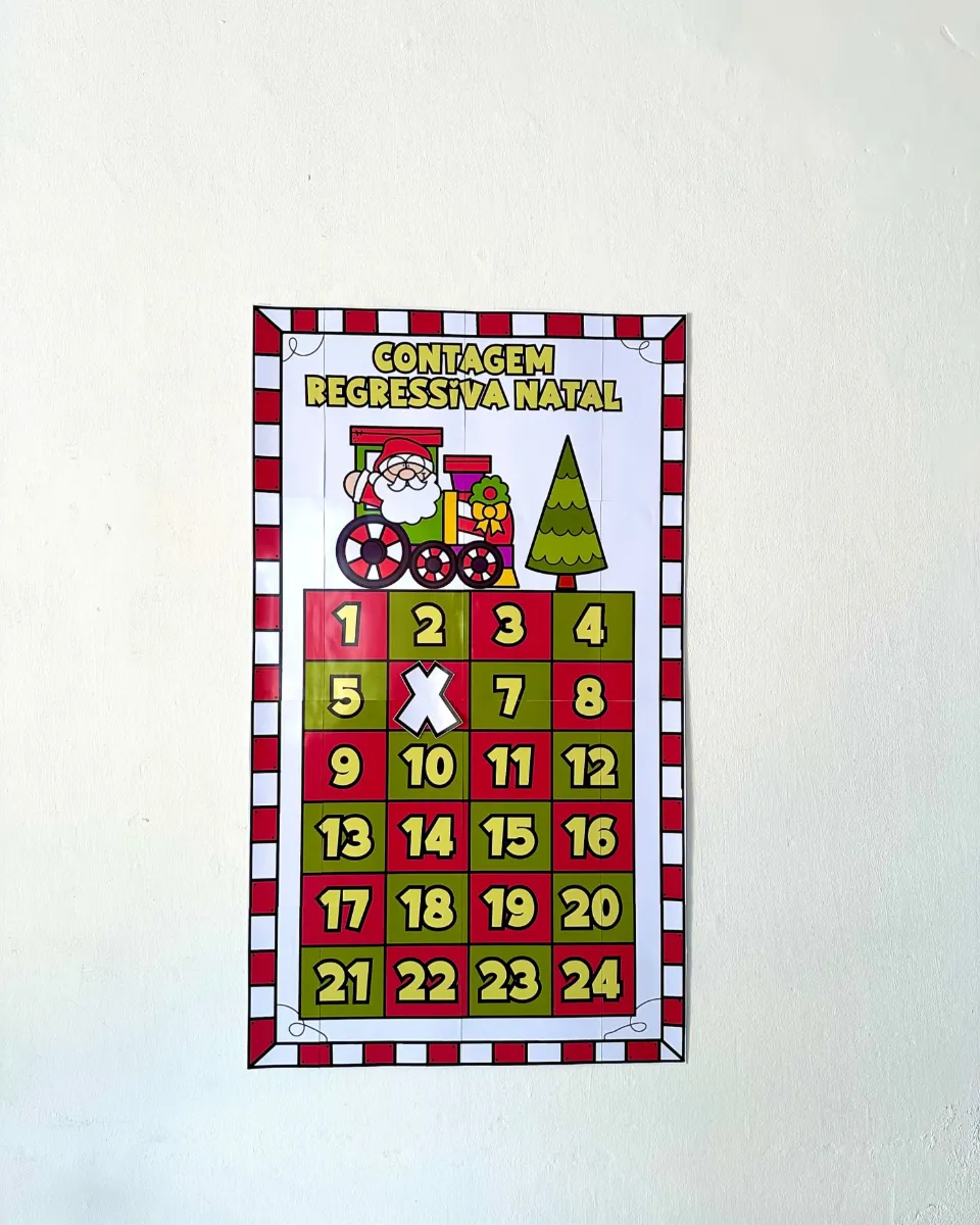 Contagem Regressiva para o Natal – Painel Ampliado em PDF — amostra 5: Transforme a espera pelo Natal em um momento…
