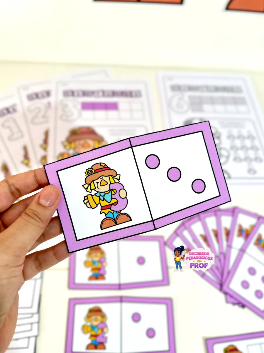 CONTANDO 1, 2, 3 - KIT NUMERAIS DE 0 A 10 — amostra 2: Um recurso completo para enriquecer suas aulas e estimular o…