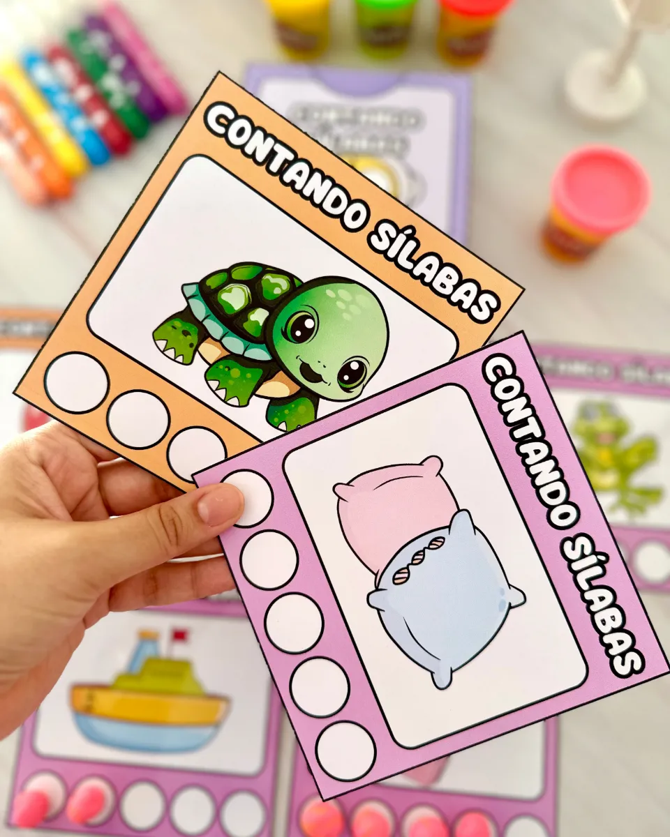 Contando Sílabas em PDF: Atividade de Consciência Silábica para Educação Infantil — amostra 1: Contando Sílabas…