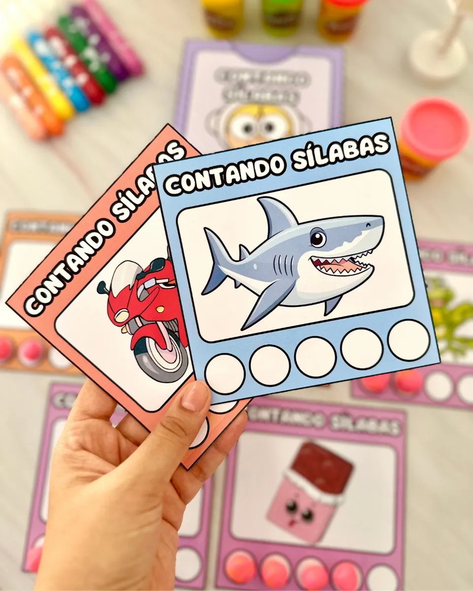 Contando Sílabas em PDF: Atividade de Consciência Silábica para Educação Infantil — amostra 2: Contando Sílabas…