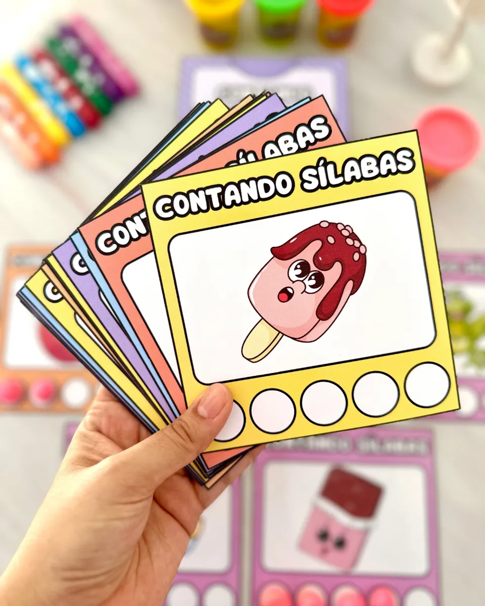 Contando Sílabas em PDF: Atividade de Consciência Silábica para Educação Infantil — amostra 4: Contando Sílabas…