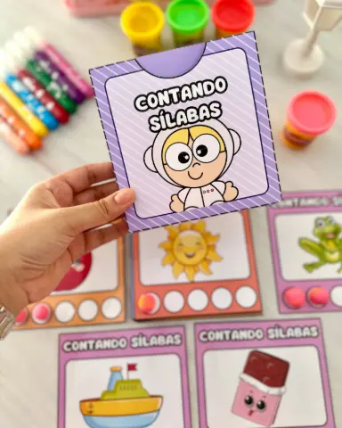 Contando Sílabas em PDF: Atividade de Consciência Silábica para Educação Infantil — capa do material