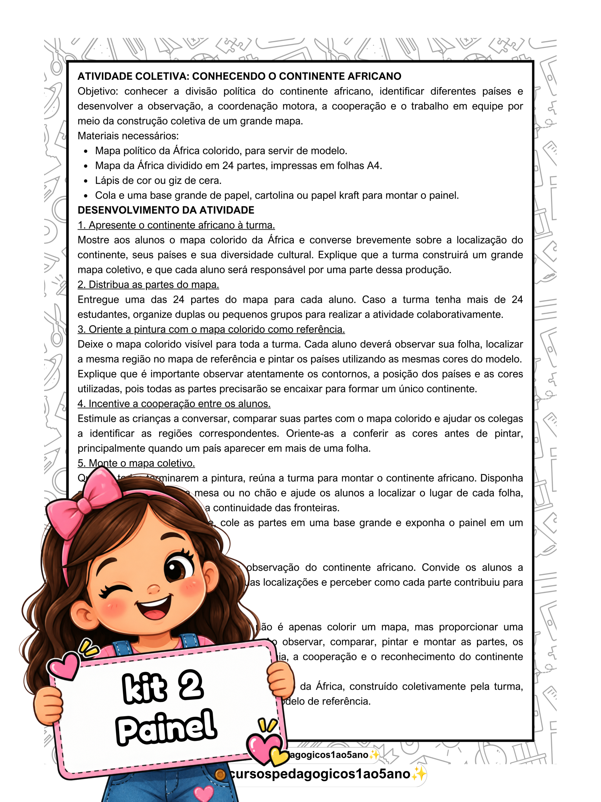 Continente Africano – 54 países + jogo educativo | 5º ano — amostra 6: Explore a África de forma lúdica e significativa