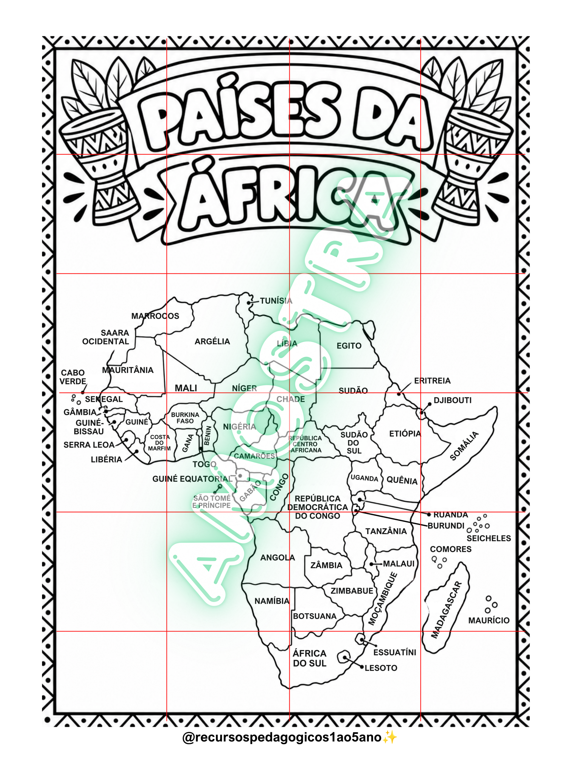 Continente Africano – 54 países + jogo educativo | 5º ano — amostra 7: Explore a África de forma lúdica e significativa