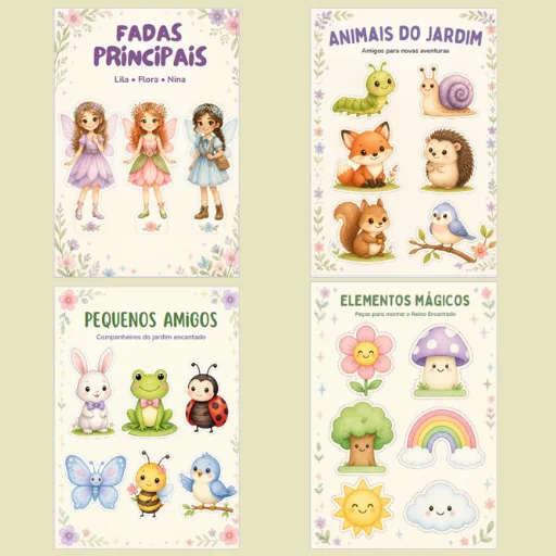Contos da Primavera no Mundo das Fadas - Primavera no Ensino Infantil — amostra 3: Cada história foi pensada para crianças…