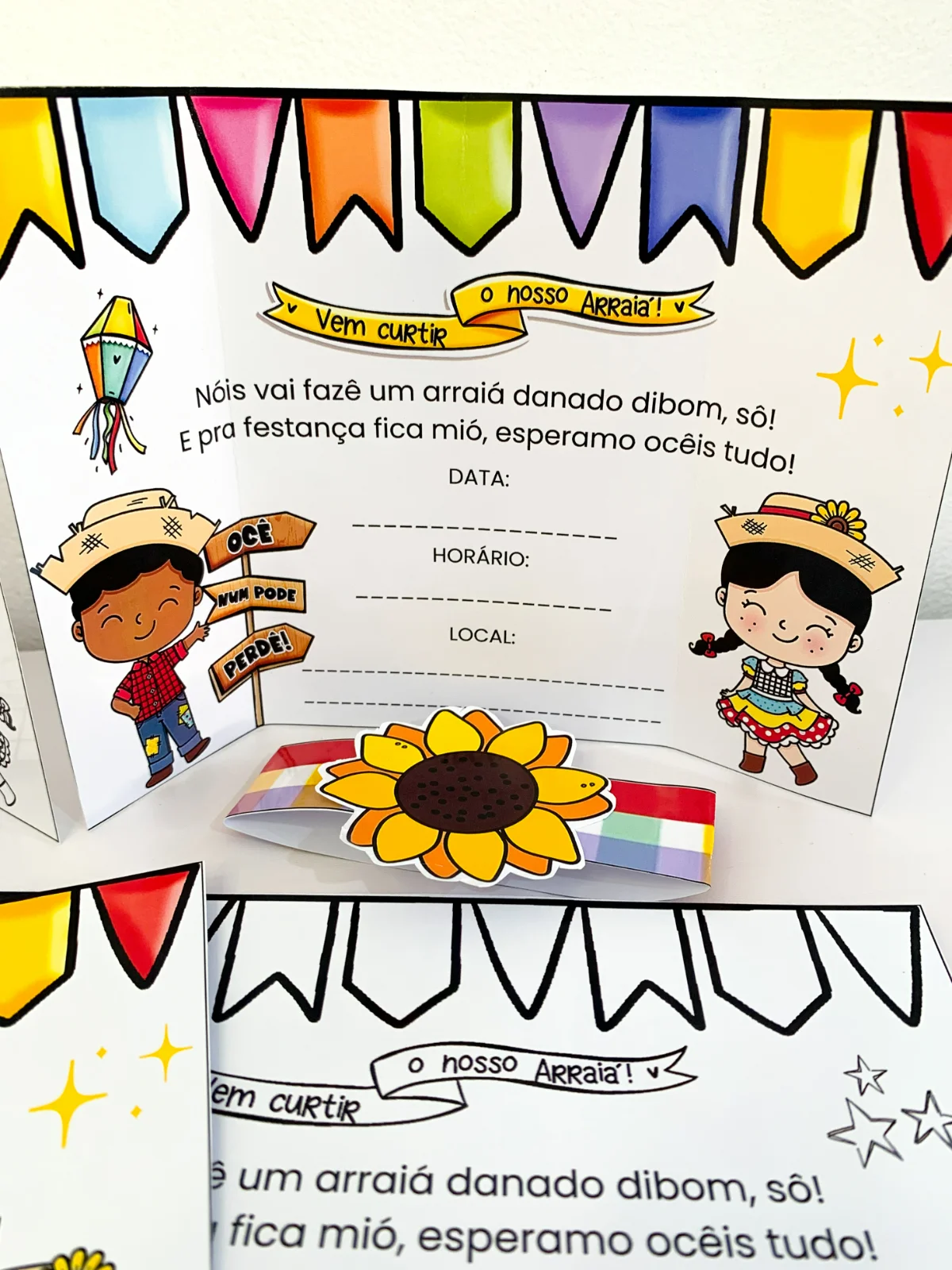 Convite Arraiá – Atividades para Imprimir — capa do material